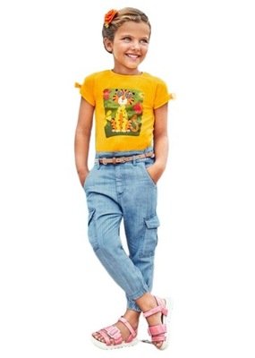 Spodnie bojówki jeans dziew. Mayoral 3590-16 r.128