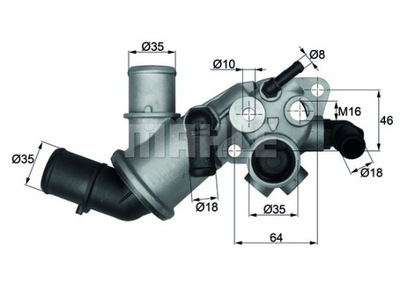 TERMOSTATY АВТОМОБИЛЬНЫЙ MAHLE TI 129 75