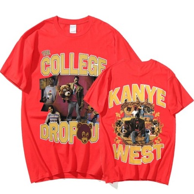 2023 nowy Kanye West T-shirt College Dropout Music