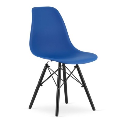 Krzesło OSAKA niebieskie / nogi czarne x 2