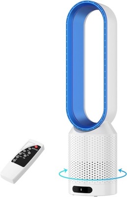 WENTYLATOR KOLUMNOWY DOMOWY WIATRAK BEZŁOPATKOWY Z PILOTEM CICHY