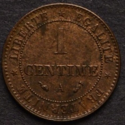 Francja - 1 centime 1895 (A)