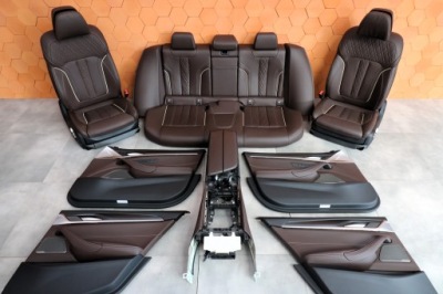 Bmw 5' g30 lci салон сиденья комфорт вентиляция nappa mokka 56 km !!! фото №1