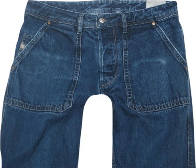 U Modne Spodnie jeans Diesel 30/30 Loiku z USA
