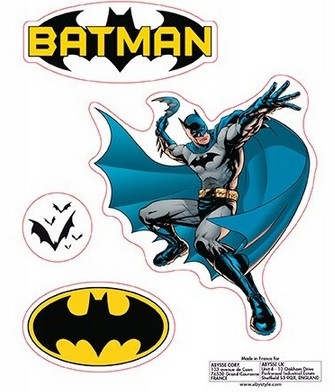Naklejki zestaw naklejek Batman Marvel DC COMICS Oryginal 2 Arkusze