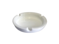 Popielniczka ceramiczna biała okrągła 10,5cm