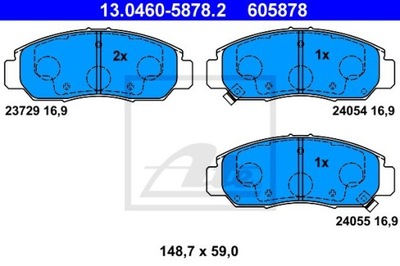 ZAPATAS HAM.PRZOD HONDA FR-V 05-  