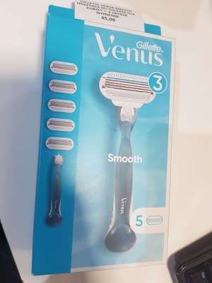 Gillette Venus Smooth Maszynka do golenia dla kobiet + 4 Ostrza Wymienne