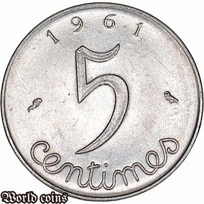 5 CENTYMÓW 1961 FRANCJA