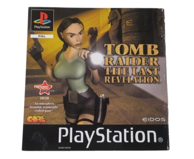 PS1 TOMB RAIDER THE LAST REVELATION OKŁADKA PRZEDNIA PLAYSTATION 1 PSX