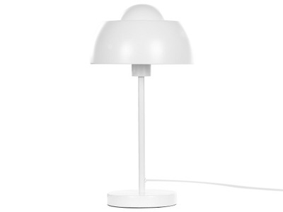 Lampa stołowa biurkowa 44cm metal biała