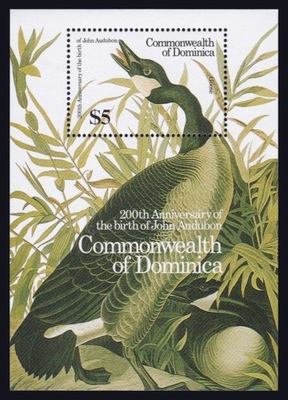 DOMINICA - PTAKI - 1986 r. - MNH(**)