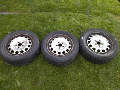 ШЕСТЕРНИ ДИСКИ СТАЛЬНЫЕ VW 5X112 ET50 6X16 NR 2K3601027 + ШИНЫ