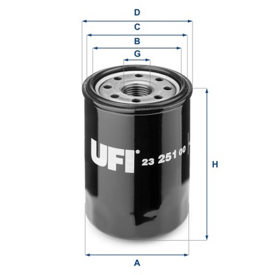 UFI 23.251.00 ФИЛЬТР МАСЛА