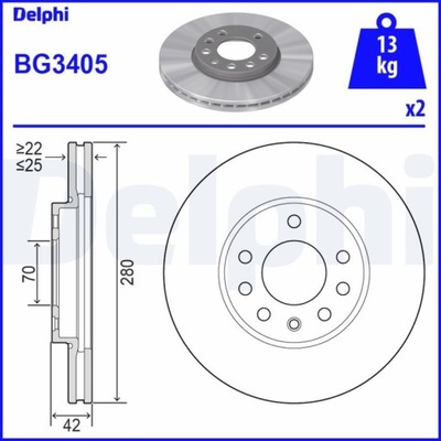 DISCO DE FRENADO OPEL ASTRA F 1.8 I 16V 94-01  