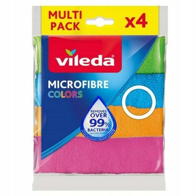 Vileda Ścierka Microfibra Color 4szt 155717...