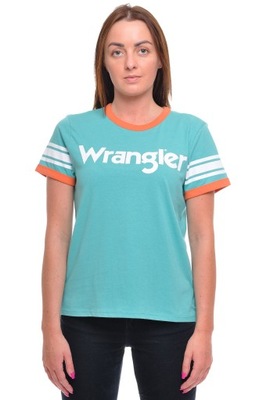 WRANGLER t-shirt LOGO green SPORTY TEE _ S