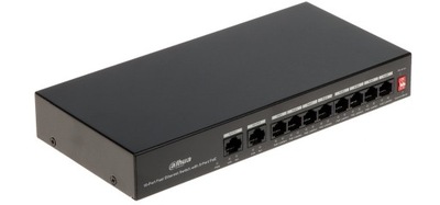 Switch Dahua PFS3010-8ET-96-V2 8x 10/100 Mbps PoE, 2x 10/100/1000 Mbps UpLi