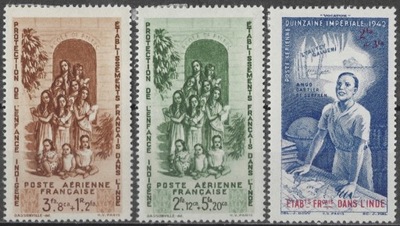 Francuskie Indie - ludzi* (1942) SW 239-241