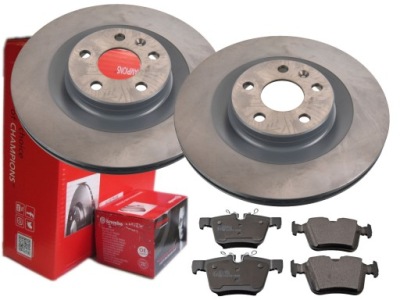 Гальмівні диски гальмівні колодки brembo задня volvo s60 iii 320mm фото №1