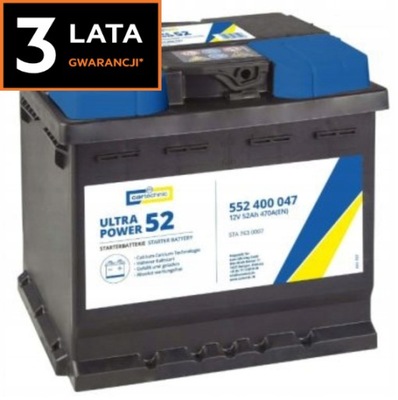 АКУМУЛЯТОР VARTA CARTECHNIC 12V 52AH 470A P+ RAD-OM