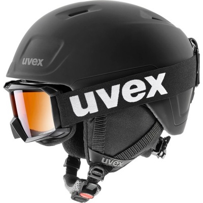 Kask narciarski Uvex heyya pro set gogle uvex flizz LG