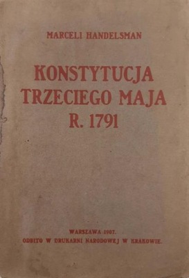 Handelsman Konstytucja trzeciego maja r. 1791 1907