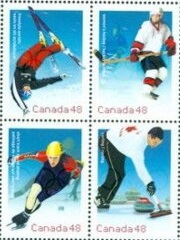 Kanada 2002 Znaczki 2036-9 ** sport igrzyska olimpijskie Olimpiada hokej