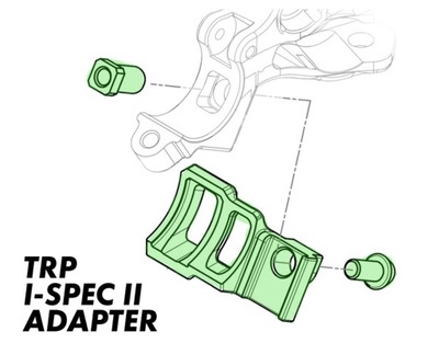 TRP I-Spec II adapter manetki Shimano do klamki TR