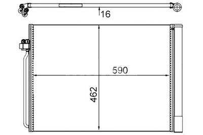 MAHLE КОНДЕНСАТОР КОНДИЦИОНЕРА BMW X5 E70 X5 F15 F85 X6 E71 E72 X6 F16