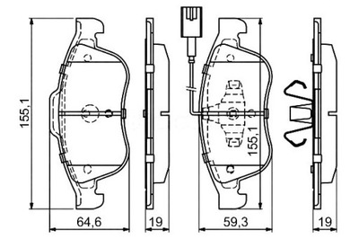 КОЛОДКИ HAM. ALFA P. GIULIETTA 1,4/1,6-2,0 JTDM 10-