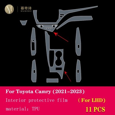 ДЛЯ TOYOTA CAMRY 2021-2023CAR САЛОН ТОРПЕДО ŚRODKOWEJ PRZEZROCZYST~7106