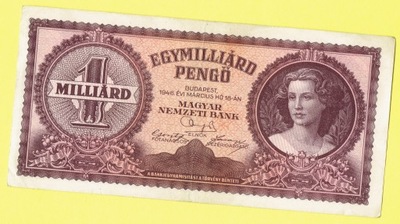 WĘGRY 1 MILIARD PENGO 1946 r. - 4