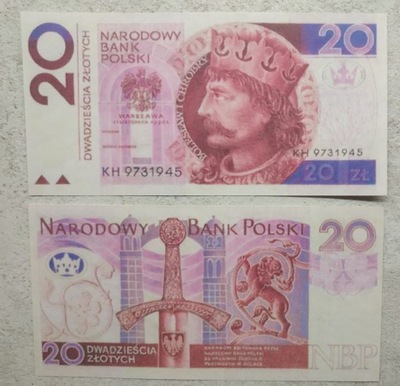 2079 - Projekt banknotu 20 zł 1994 Andrzej Heidrich wersja 2