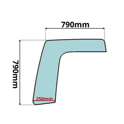 Скло бічна daf cf 65 75 85 ліва bok 0185 фото №1