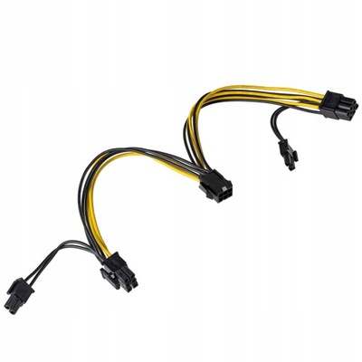 AKYGA Adapter PCI Express 6 pin na 2x 6+2pin