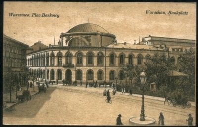 Warszawa, Plac Bankowy - 1916