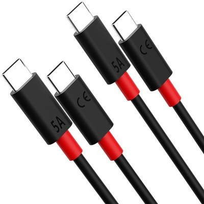 Kabel USB C do USB C [2szt,1M],Kabel USB C 68W 6.5A TurboPower Charge kabel