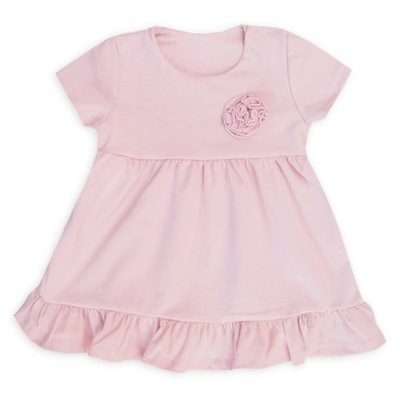 Sukienka niemowlęca różowa z pomponem Bibi 98