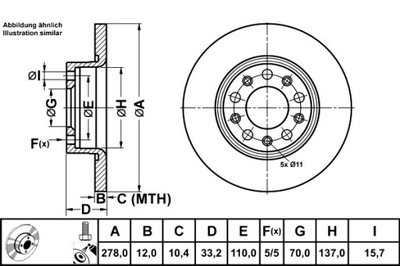 ATE ДИСКИ ТОРМОЗНЫЕ ТОРМОЗНЫЕ 2 ШТУКИ. ЗАД CHRYSLER 200 JEEP CHEROKEE 2.0-3.2