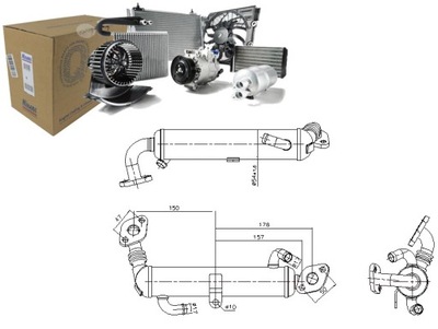 Радіатор, рециркуляція вихлопних газів nissens 989434 фото №1