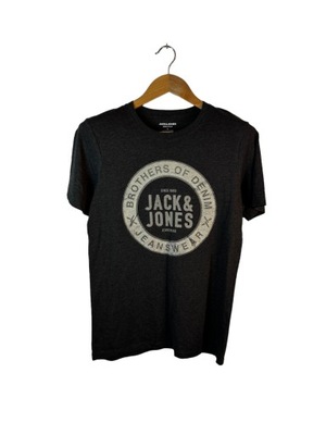 koszulka Jack & Jones szara duże logo S