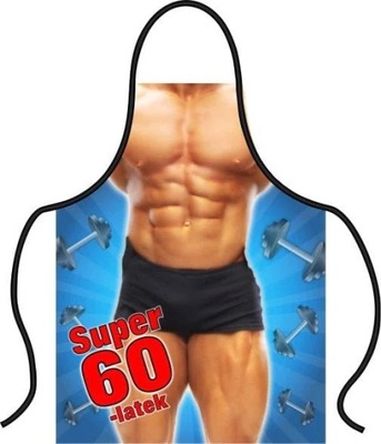 Fartuch Kuchenny Super 60-Latek na 60 Urodziny