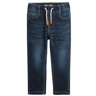 Cool Club Spodnie jeansowe chłopięce pull on denim r 134