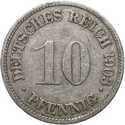 10 pfennig 1903 G