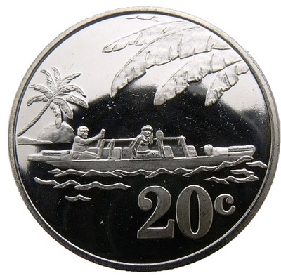 TOKELAU 20 CENTS 2012 MARYNISTYKA ŁÓDKA MENNICZA