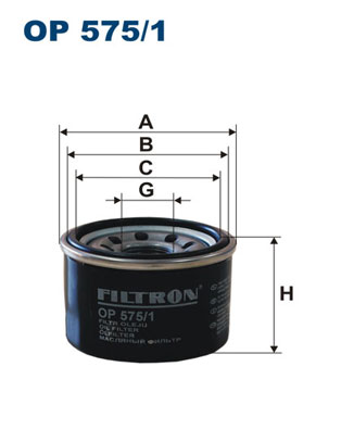 FILTRO ACEITES FILTRON OP575/1  