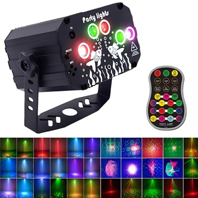 OŚWIETLENIE DYSKOTEKOWE RGB STEROWANE DŹWIĘKIEM OŚWIETLENIE SCENICZNE LED