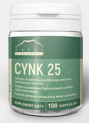 CYNK 25mg - Pikolinian cynku 100 kaps. NANGA