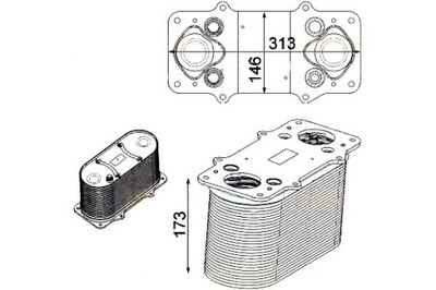 INTERCOOLER AUŠINTUVAS ORO ĮKRAUNAMOJO [HE 